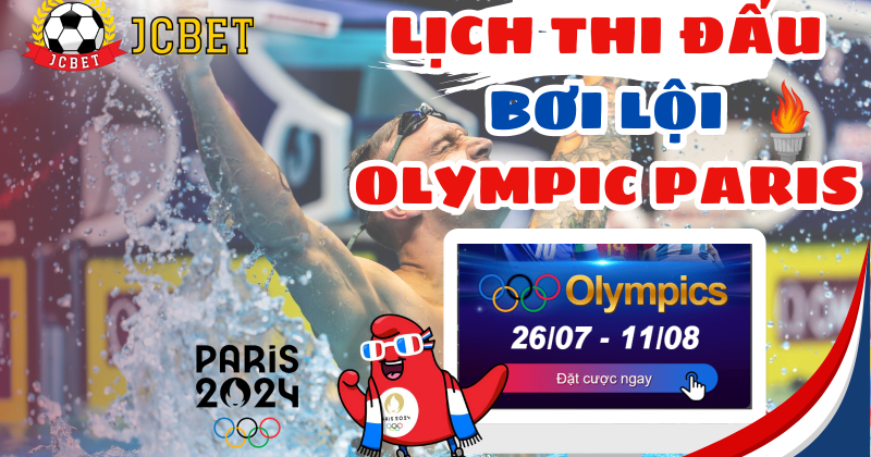 CẬP NHẬT LỊCH THI ĐẤU TRỰC TIẾP BƠI LỘI OLYMPIC PARIS 2024